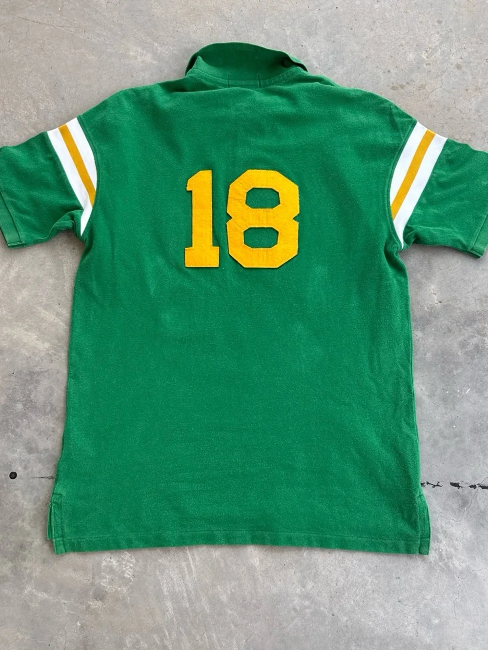 Polo Ralph Lauren Rugby Striped Varsity Patchwork Vintage Shirt